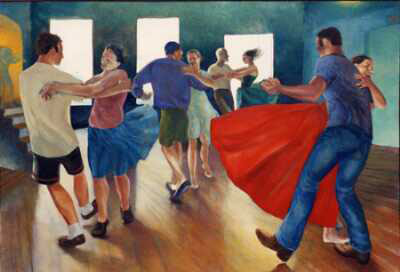 contra dancers